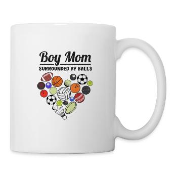 Junge Mutter Muttertag Mutterschaft Mutter Mama Geschenk - Tasse - Weiß - Rechts