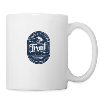 Fliegenfischer Flugangler Fliegenfischen Geschenk - Tasse - Weiß - Rechts