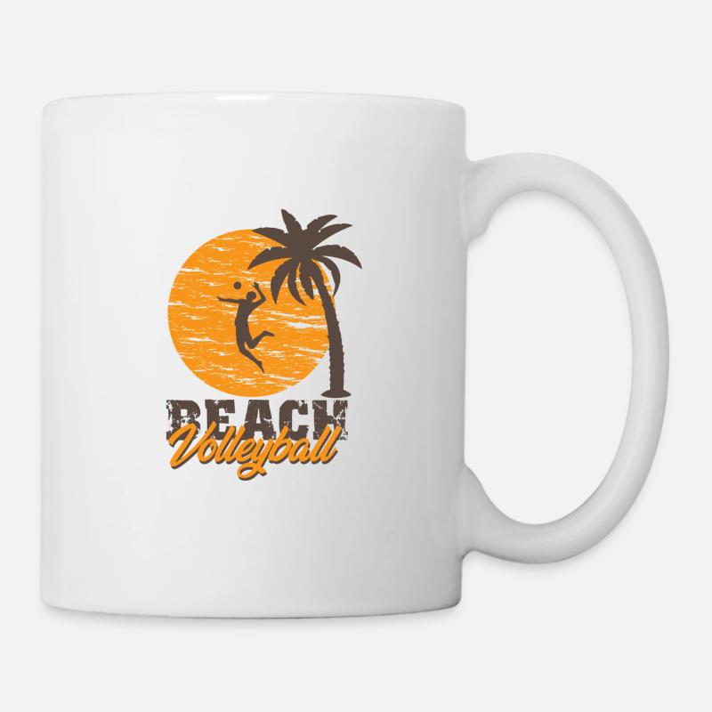 Beach-volley - Mug blanc - blanc