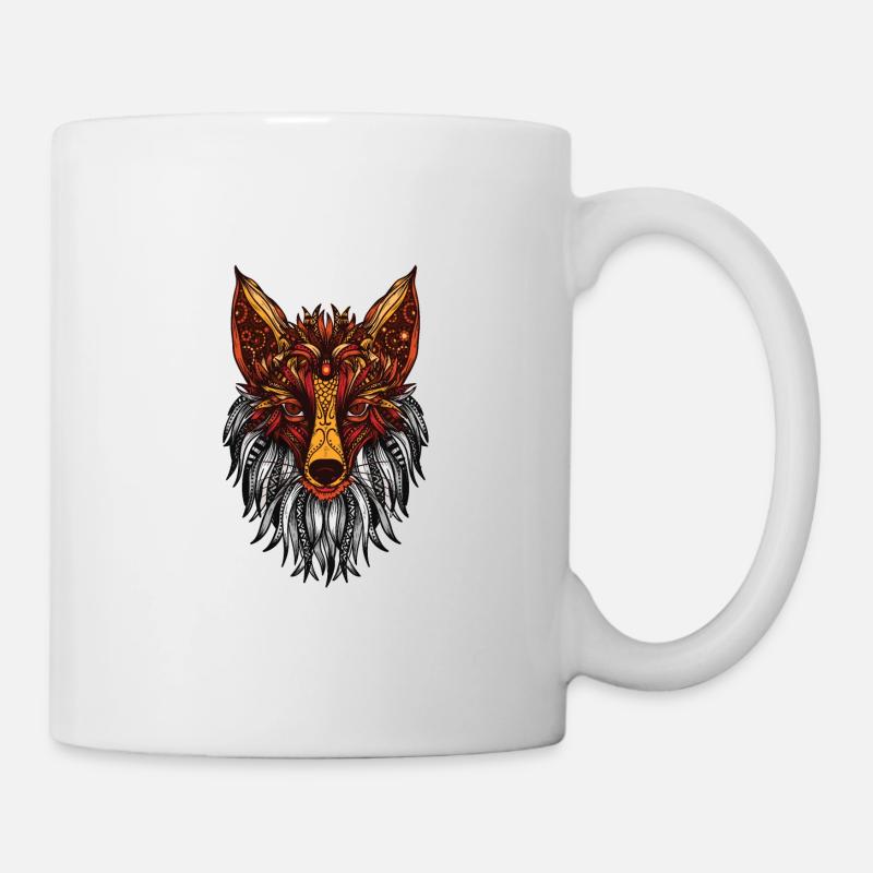 Mandala Fox - Mug - white