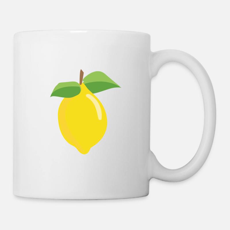 Zitrone - Tasse - Weiß