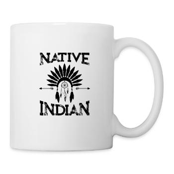 Native Indian Indians America gift idea - Mug - white - Right