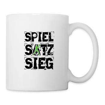 Tennis - Tasse - Weiß - Rechts