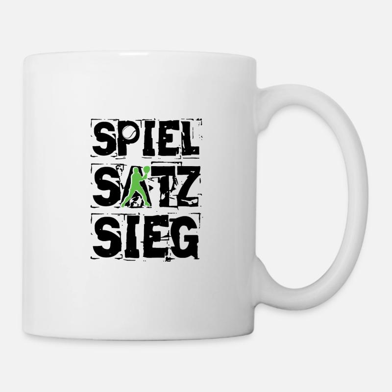Tennis - Tasse - Weiß