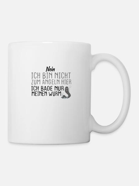 Angler Angel Design Für Angler - Tasse - Weiß