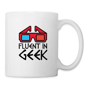 Geek computer nerd - Mug - white - Right