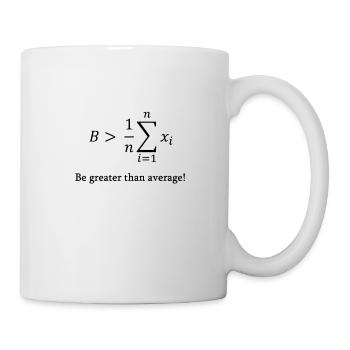 Math drôle disant cadeau nerd mathématicien - Mug blanc - blanc - Droite