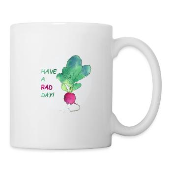 Have a rad day - radis - bleu - Mug blanc - blanc - Droite