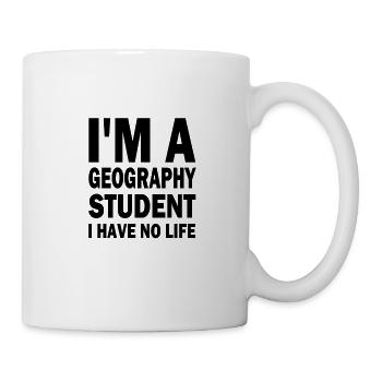 Geography student no life geo teacher gift - Mug - white - Right