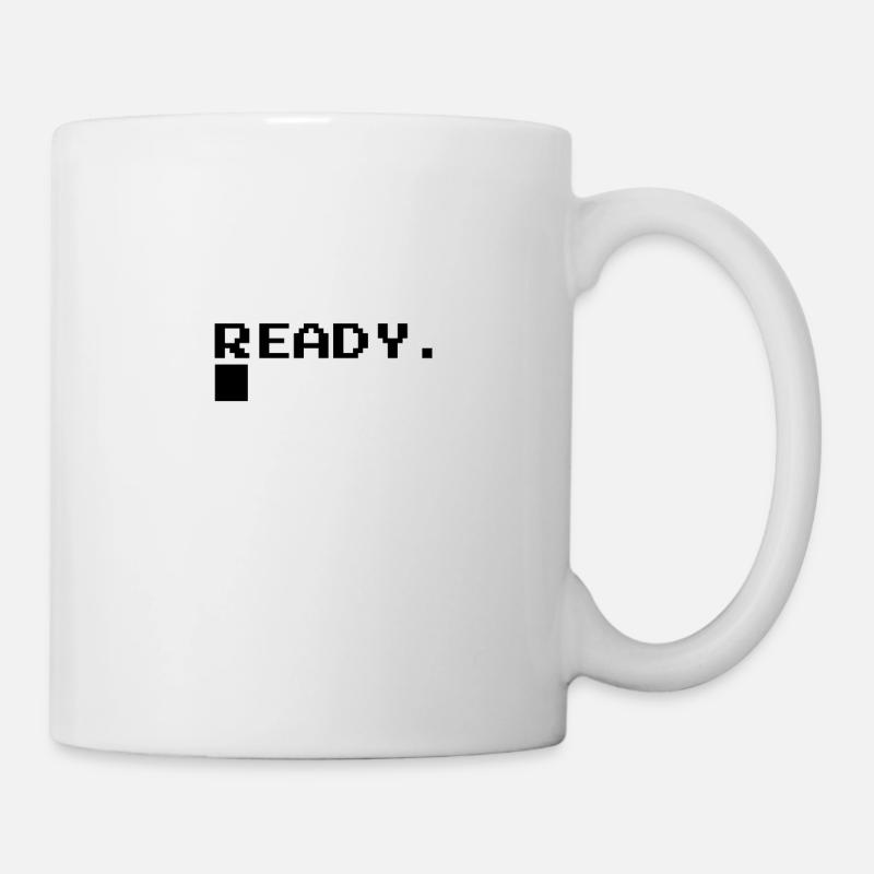 Retro Gamer Video C64 Design Geschenkidee - Tasse - Weiß