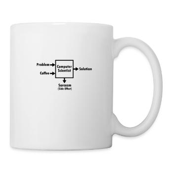 Programming hacker computer scientist nerd gift code - Mug - white - Right