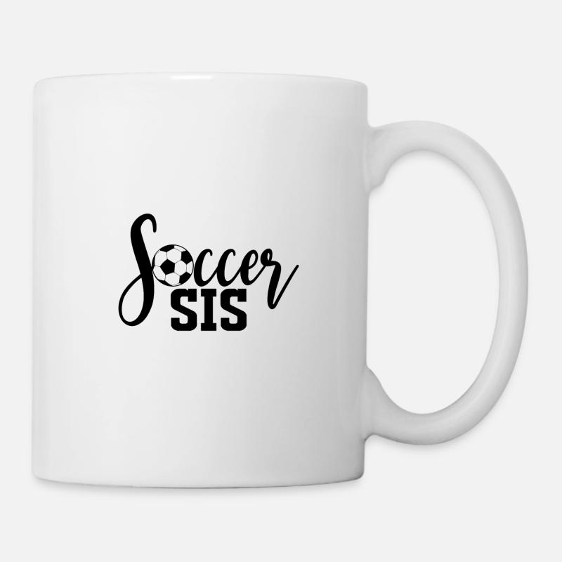 Fußball Schwester - Tasse - Weiß