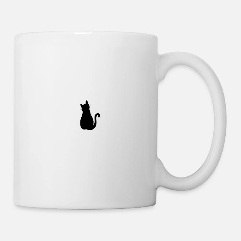 Chat assis - Mug blanc - blanc