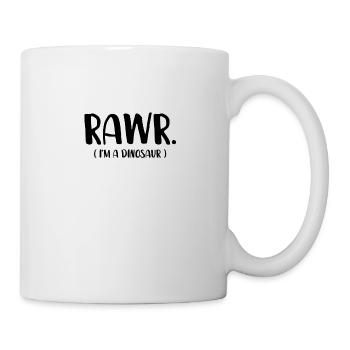 Rawr je suis un dinosaure dinosaure - Mug blanc - blanc - Droite