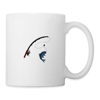 Fishing fishing fisherman fish fishing rod lake gift - Mug - white - Right