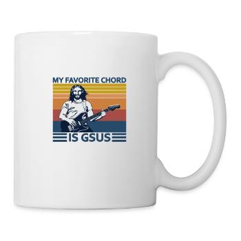 Mon accord préféré est la guitare Gsus - Mug blanc - blanc - Droite