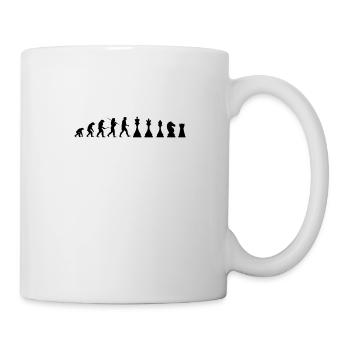Schach Schachbrett Schachspieler Chess Geschenk - Tasse - Weiß - Rechts