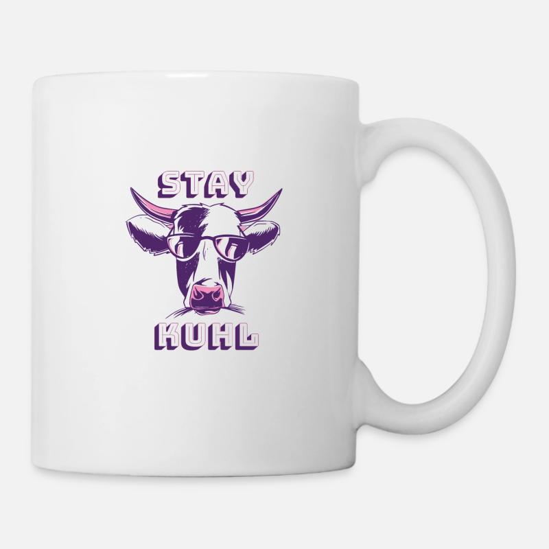 Stay kuhl - Tasse - Weiß