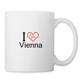 I love Vienna Saying City Gift S - Mug - white - Right