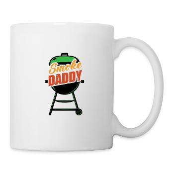 Smoke Daddy Dad BBQ Grill Gift Chef - Tasse - Weiß - Rechts