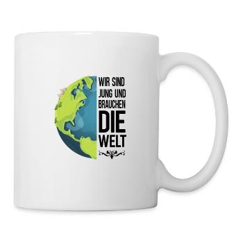 Klima. Wir sind jung und brauchen die Welt - Tasse - Weiß - Rechts