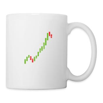 Chemise de cadeau de commerçant de stock de graphique de bougie de bourse - Mug blanc - blanc - Droite
