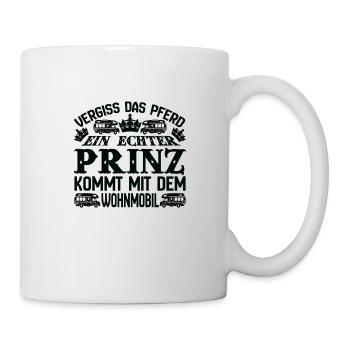 Camper - Prinz im Wohnmobil. - Tasse - Weiß - Rechts