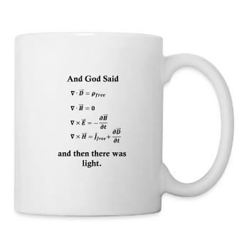 Maxwell Equations God Light Physics Nerd Science - Mug - white - Right