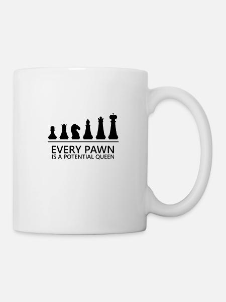 Schach Schachspieler Schachclub Geschenk Hobby - Tasse - Weiß
