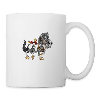 Süßes Pferd Pony Cartoon Comic Kinder Geschenk - Tasse - Weiß - Rechts