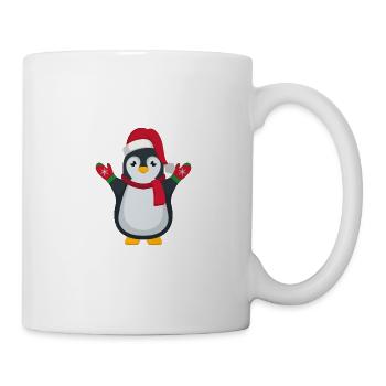 Pingouin de Noël Cadeau de pingouin de Noël - Mug blanc - blanc - Droite