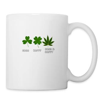 CLOVER HEMP LEAF - Mug - white - Right