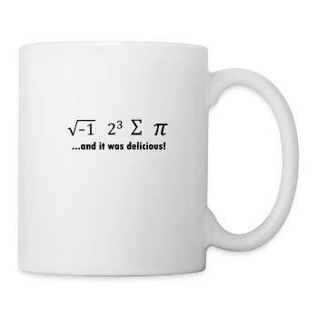 I Ate Some Pie - Mathematiker Geschenk Mathe Nerd - Tasse - Weiß - Rechts