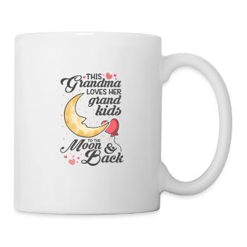 This grandma loves her grandkids to the moon back - Tasse - Weiß - Rechts