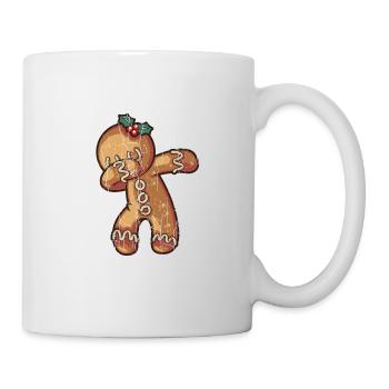 Dabbing Ginger Bread Graphic Gifts Christmas - Tasse - Weiß - Rechts