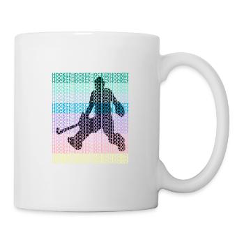 hockey parce que je peux goal gardien de but field fun bunt - Mug blanc - blanc - Droite
