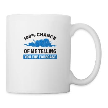Funny Meteorology Student Weather Forecast Weather - Tasse - Weiß - Rechts