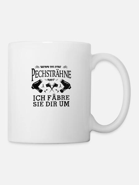 Friseur Geschenk Sprüche für Frisuerin Frisörin - Tasse - Weiß