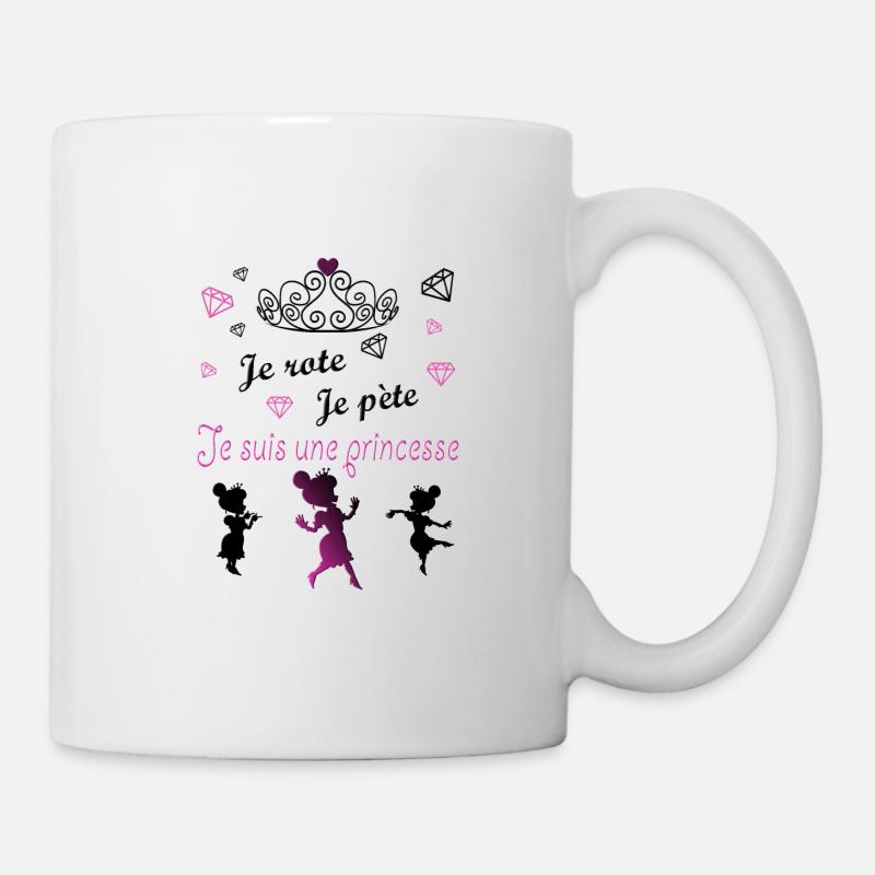 Princesse. Je suis une princesse. - Mug blanc - blanc