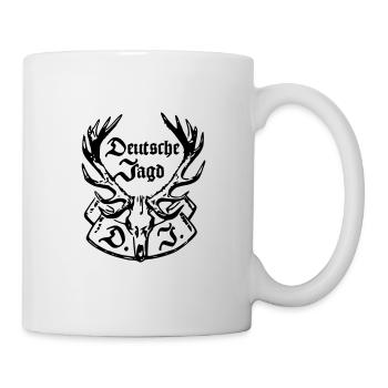 Wappen Deutsche Jagd - Tasse - Weiß - Rechts