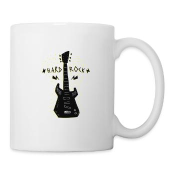 Musique de guitare hard rock - Mug blanc - blanc - Droite