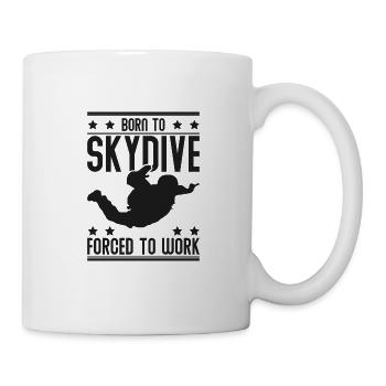 Parachutiste saut en parachute - Mug blanc - blanc - Droite