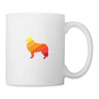 Chien de berger des Shetland - Mug blanc - blanc - Droite