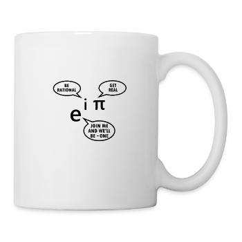 Mathématicien cadeau professeur de mathématiques Nerd Euler Pi - Mug blanc - blanc - Droite