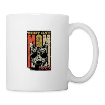 Meilleure maman de chat jamais. Maman de chat. Cadeau de chat - Mug blanc - blanc - Droite