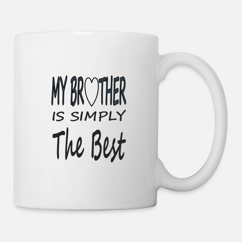bester Bruder Großer Bruder kleiner Bruderherz - Tasse - Weiß