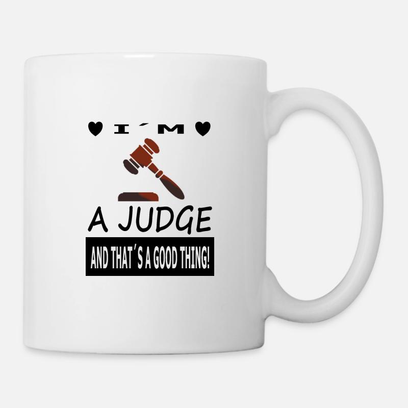Ich bin Richter Richterin stolzer Richter Geschenk - Tasse - Weiß