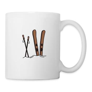 SKIEURS | Skieur des neiges Skilife Ski | l'hiver - Mug blanc - blanc - Droite