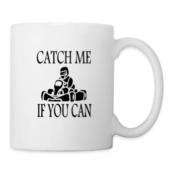 Karting kart conduite kart disant cadeau de voiture de course - Mug blanc - blanc - Droite