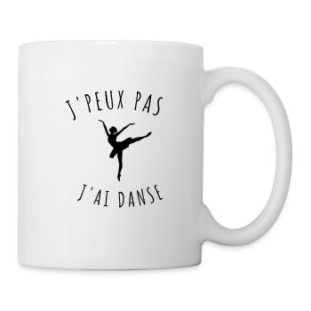 j'peux pas j'ai danse - Mug blanc - blanc - Droite